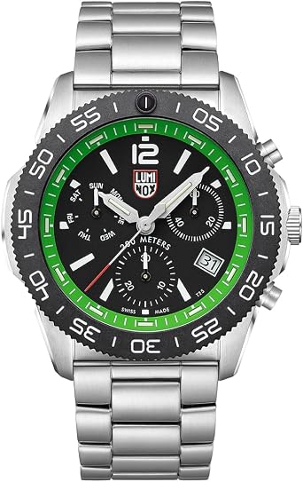 Luminox - Pacific Diver Chronograph - Mens Watch - 44mm Dive Watch - Swiss Quartz - 200M Water Resistant - Sapphire Crystal - Stainless Steel - Watches for Men - Swiss Made