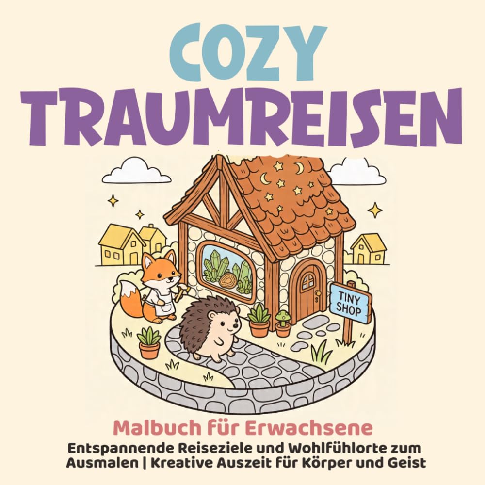 Cozy Traumreisen - Malbuch für Erwachsene | Entspannende Reiseziele und Wohlfühlorte zum Ausmalen | Kreative Auszeit für Körper und Geist