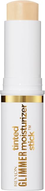 Revlon Glimmer Tinted Bâton hydratant pour le visage, Fondation légère, Hydratant soin-infusion de maquillage, 100, 0.31 oz