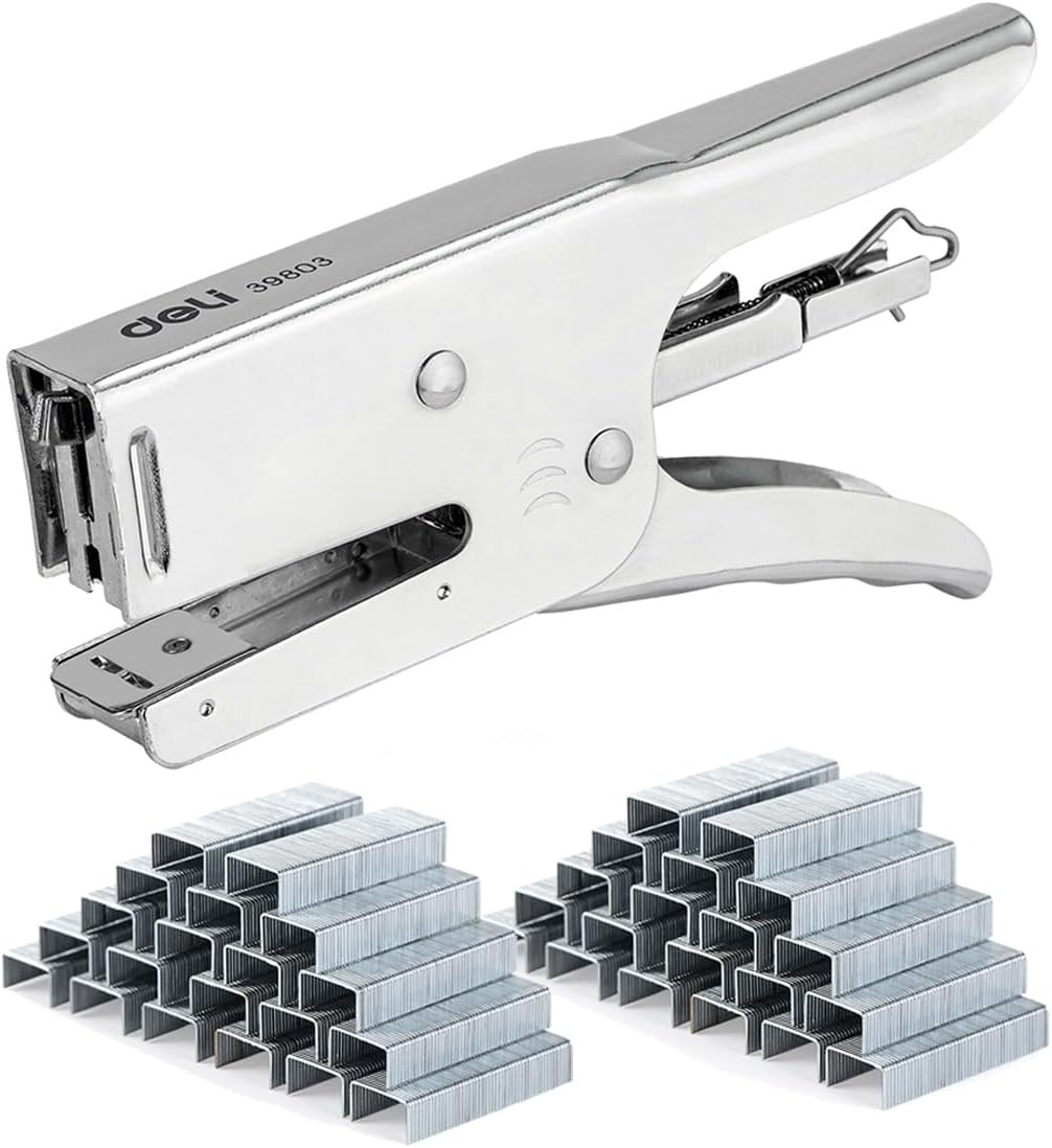 Deli Heavy Duty Stapler, 25 Sheet Capacity, Effortless