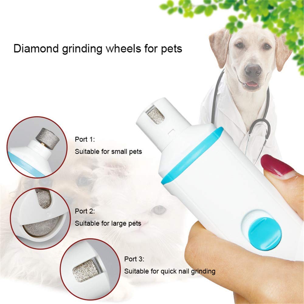 Broyeur à Ongles pour Animaux de Compagnie Rechargeable Broyeur à Ongles pour Chien amélioré et Coupe-Ongles Puissant pour Pattes Douces Toilettage Broyeur à Ongles pour Chiens, ch