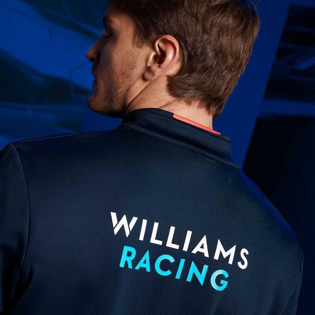 [SUNDIPY] F1レーシングスーツ、ウィリアムズチームのスタンドカラースウェットシャツ、メンズ秋冬長袖ジャケット 【雪冷】 [並行輸入品