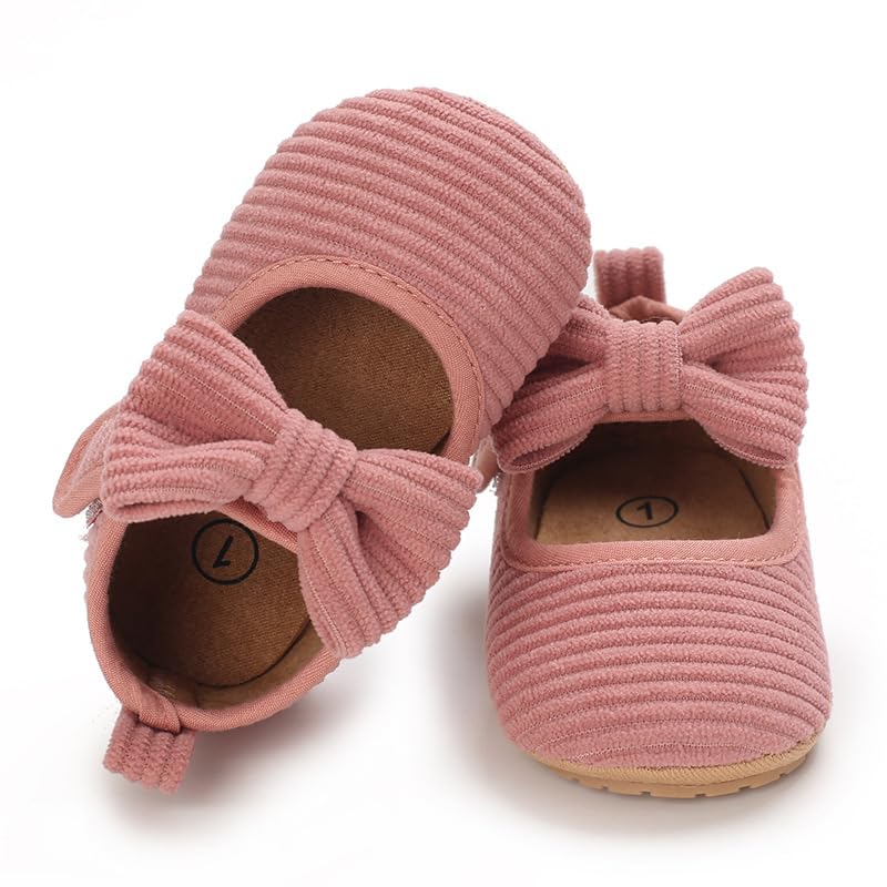 Newborn Baby Girls Dress Shoes Infant Bowknot Soft Sole Mary Jane Moccasins Baptism Christening Crib Shoes Wedding Princess Flats4