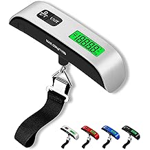 Luggage Scale, 110lb Luggage Weight Scale with 4 Unit Switching Functions&amp;LED Display, Luggage Scale Travel Digital for Weighing Luggage, Backpacks, Packages and Markets