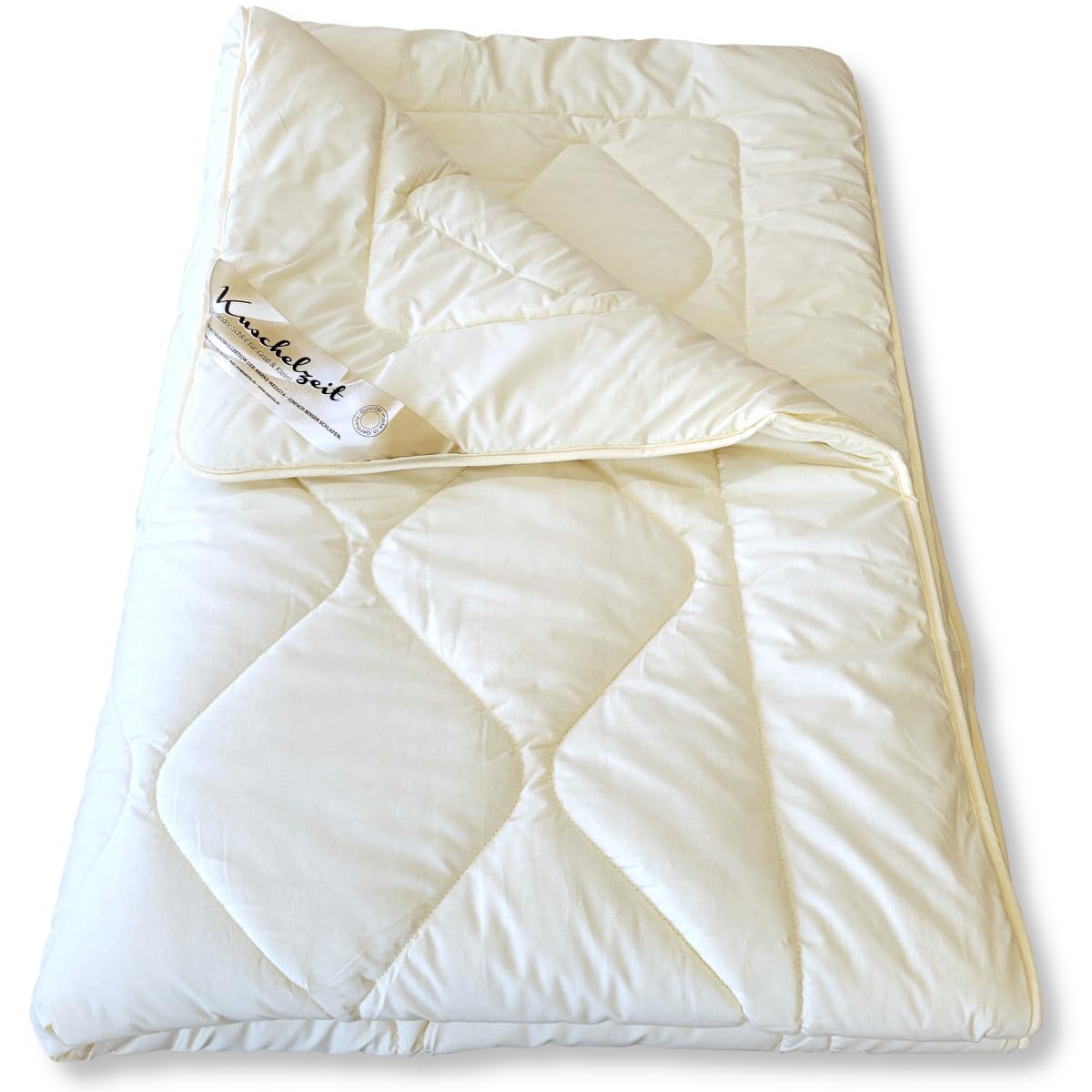 Merino Schaf-Schurwoll Winterdecke in 135x200 cm Schurwoll Winterbett Duo-Bett Duo-Steppdecke Winter Bettdecke