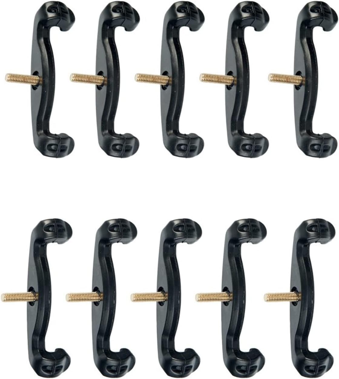 10 Pcs Violin Shoulder Rest Feet Legs 4/4 3/4 Full Size Black, Violin Shoulder Rest Long Feet Replacement Parts
