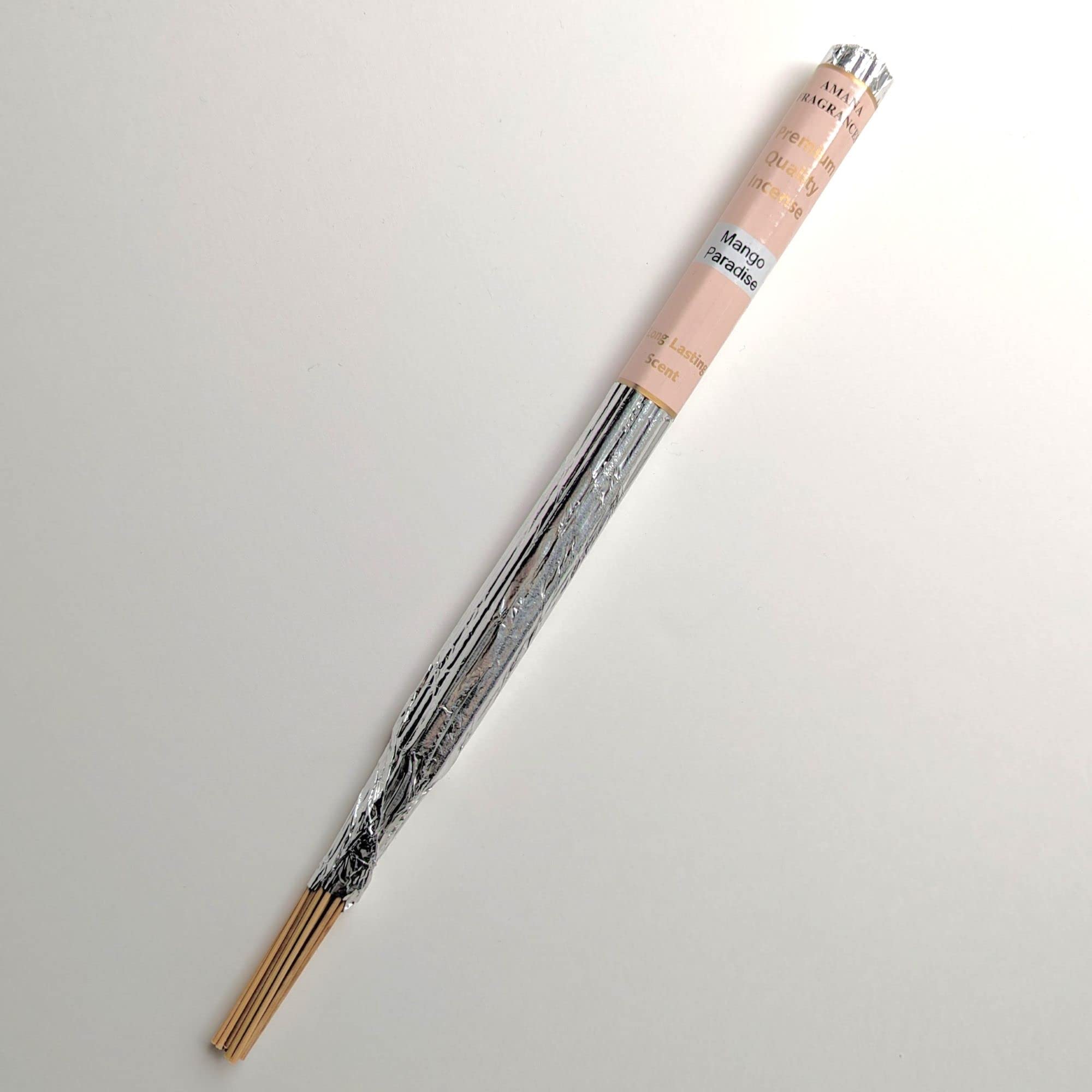 Long Burning Incense Sticks from Amana Fragrances - all scents in one listing (Mango paradise)