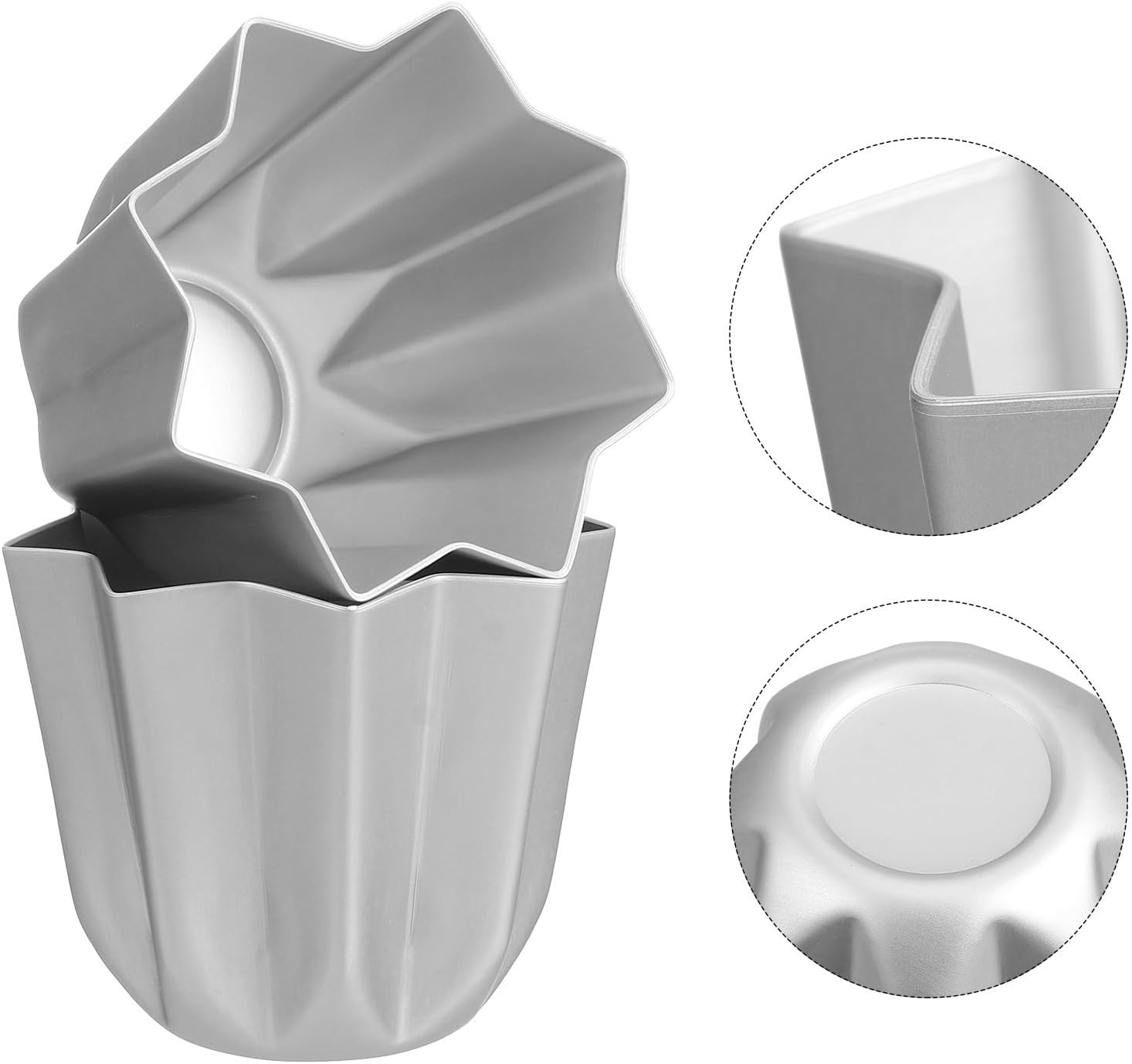 2pcs Octagonal Mini Cake Baking Mold, Aluminium Alloy Reusable