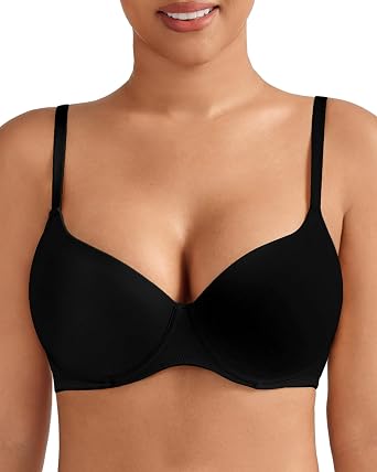 Womens Push Up Bra Plunge T Shirt Demi Underwire Molded Padded Bras