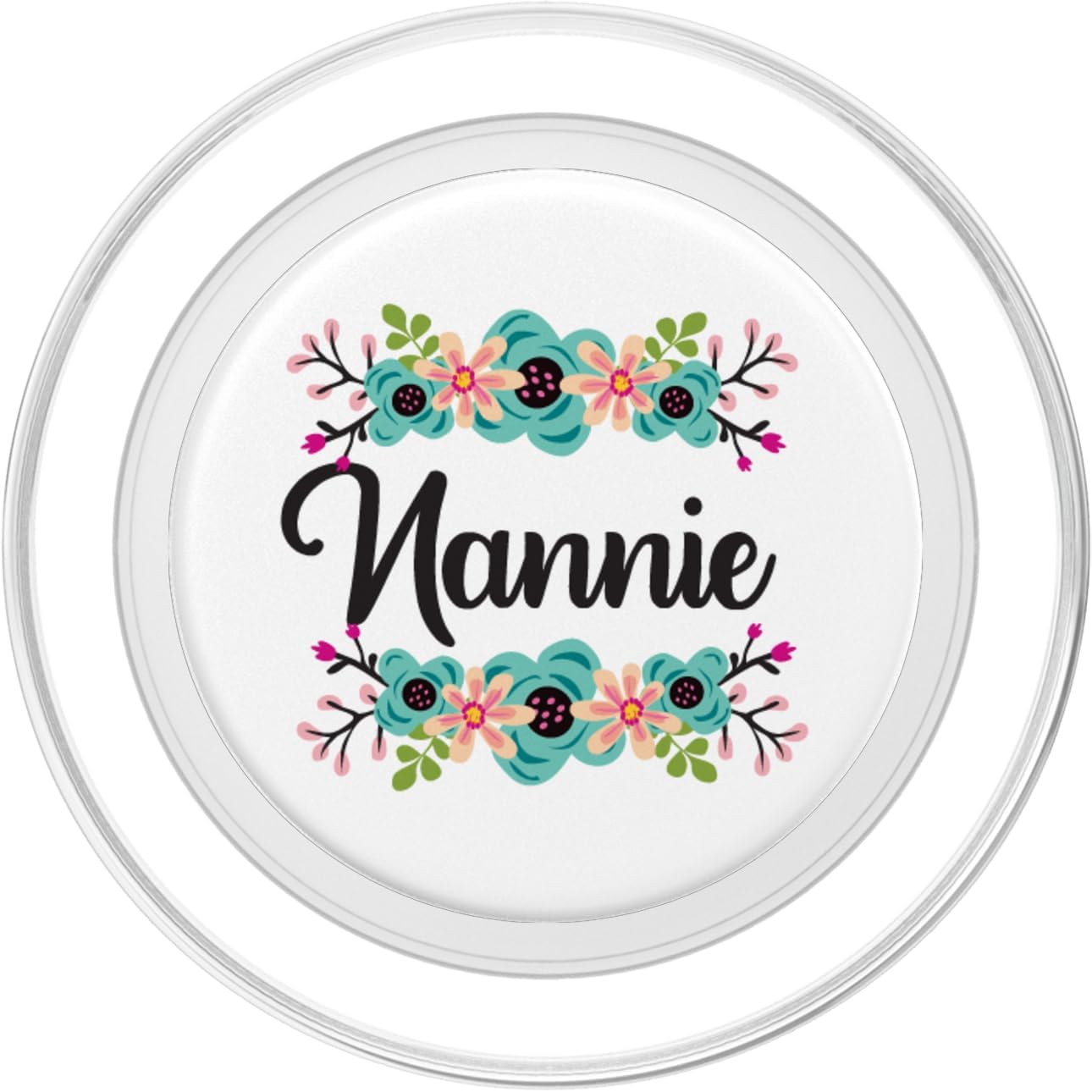 Nannie Gifts From Grandkids Floral Personalized Name Gift PopSockets Grip and Stand for Phones and Tablets PopSockets MagSafe PopGrip for iPhone