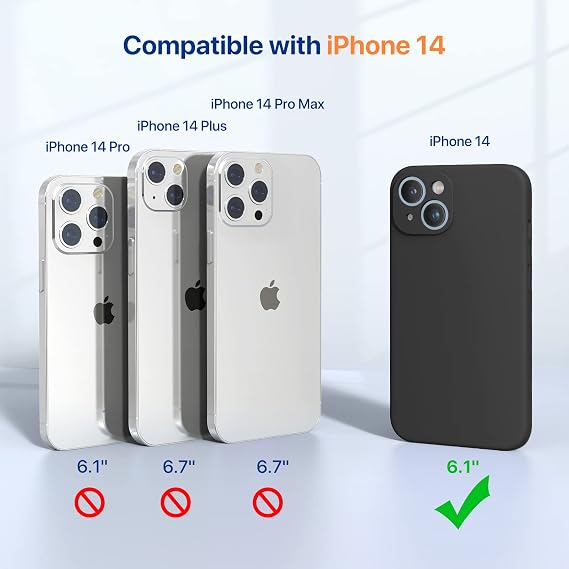 Miracase for iPhone 14 Case,Full-body Drop Protection with Lens Protection