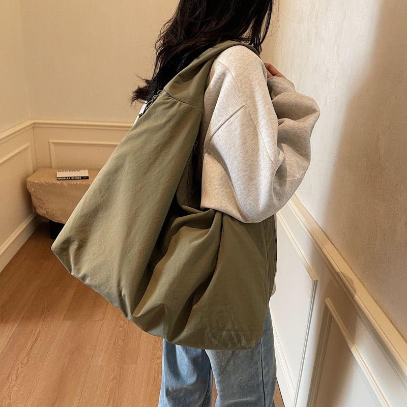 Bolso para mujer tote slouchy casual de lona y pana miniatura 6