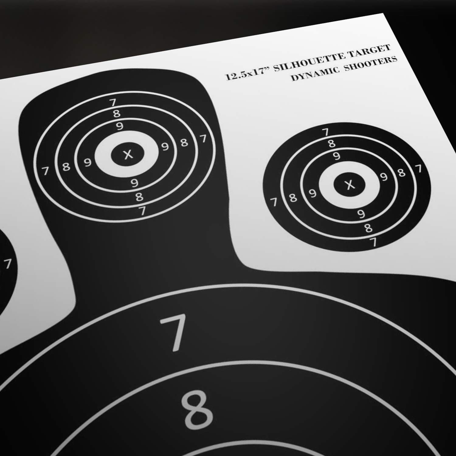 Dynamic Shooters – 100 Pack 17X25-inch Made in USA Large Paper Silhouette Range Shooting Targets - Firearm, Rifle, Gun, Pistol, BB Guns, Airsoft, Pellet Gun, Air Rifle : Sports & Outdoors