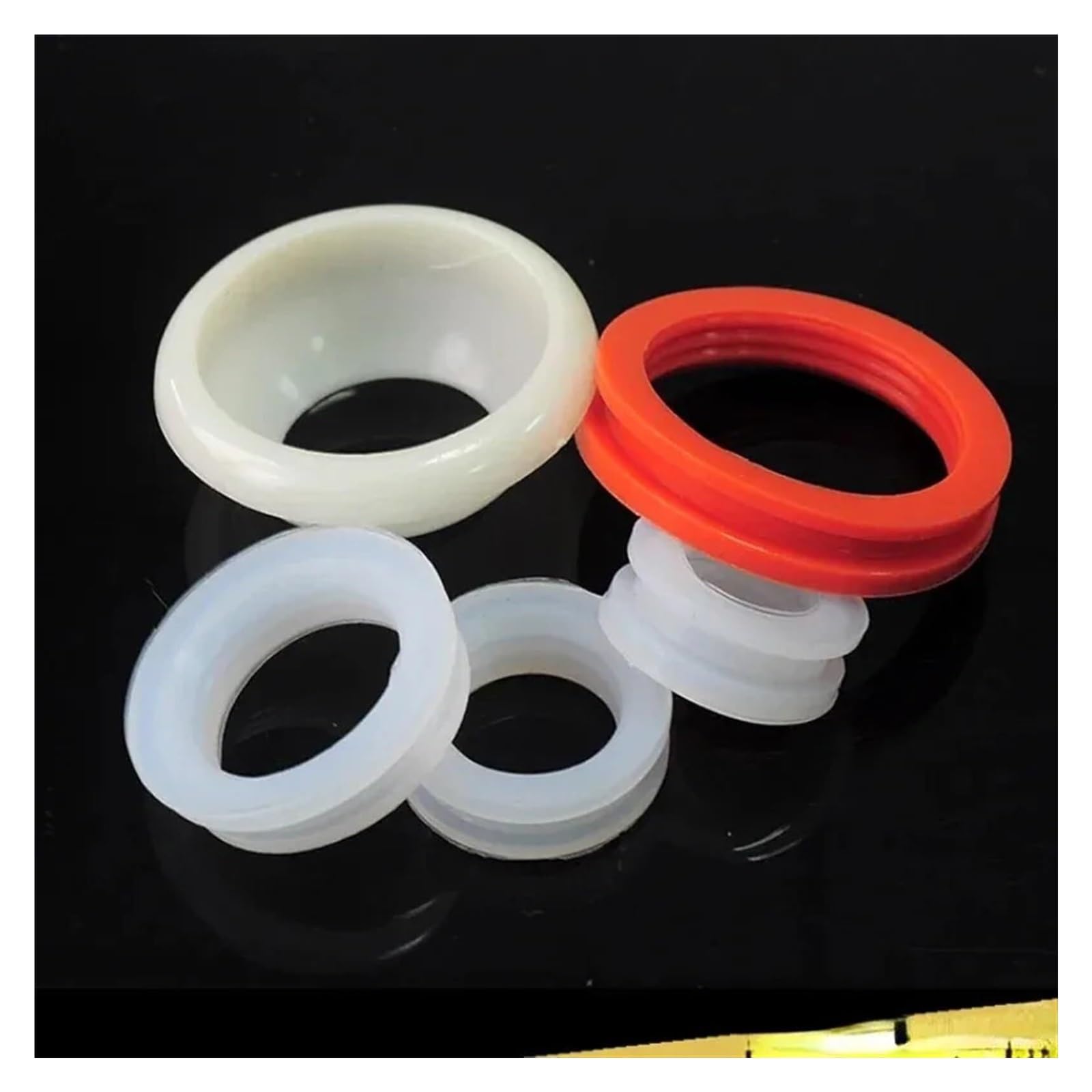10 Uds. Anillo tórico de Sellado de Gel de sílice de Silicona for Calentador de Agua Solar Tubo de vacío Anillo de Goma de Silicona Junta de Goma de Sellado(ID58mm)