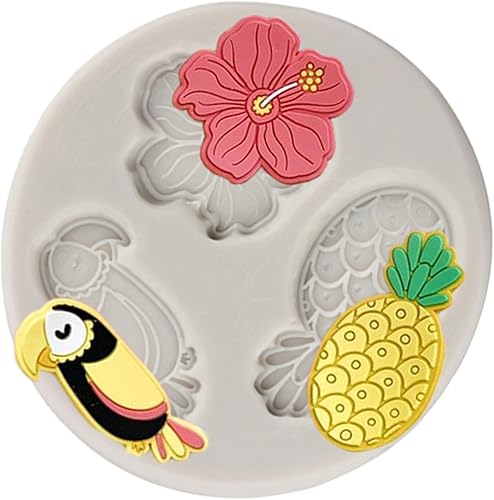 Miniatura 15 de Moldes de silicona para hojas de tortuga, hojas de palma, chocolate, moldes de resina de arcilla para plantas tropicales, para decoración