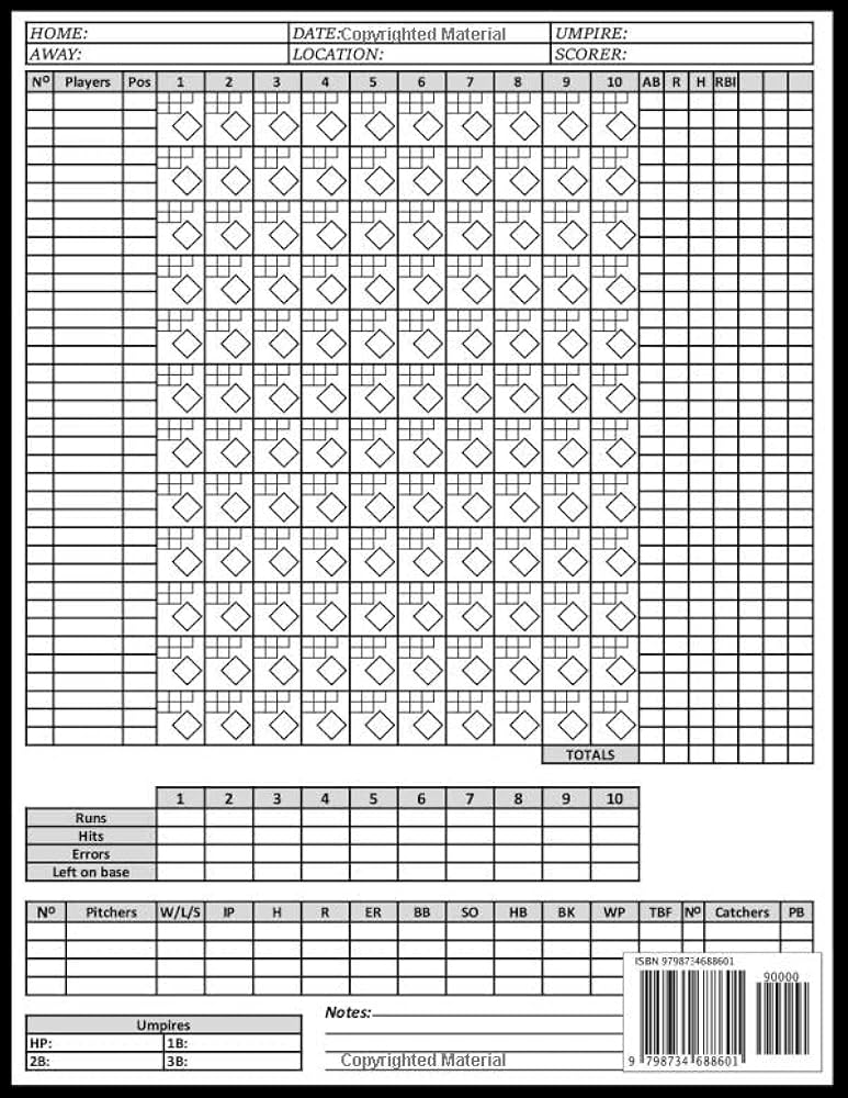 softball-scorebook-log-book-for-softball-and-baseball-players-size-8-5-x-11-118-score-sheets-point-creative-9798734688601-amazon-com-books for Free Printable Softball Score Sheets Softball Scorebook: Log Book for Softball and Baseball Players | Size: 8.5