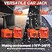 E-HEELP Electric Car Jack Kit 5Ton 12V Hydraulic Car Jack Lift (Lifting Range: 6.1~17.7 inch) with Electric Impact Wrench for SUV MPV Sedan Truck Change Tires Garage Repair