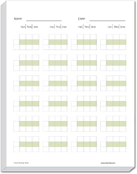 Channies Triple Digit Math Line-Up Pad for 3 digit addraction 250 Pages count Front & Back، 125 Sheets، Grade 2nd & 3rd، Size 8.5 x 11