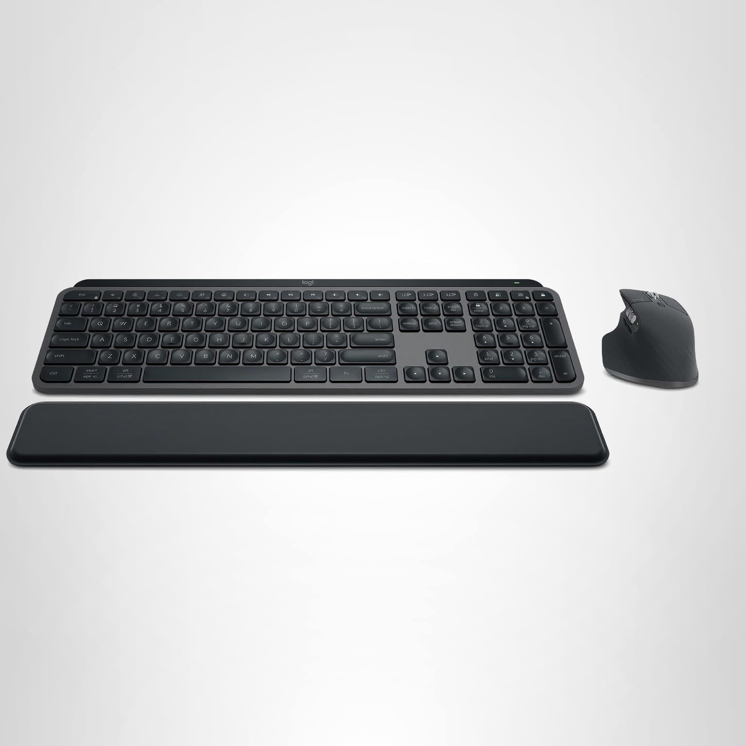 Logitech MX Master 3S Wireless Mouse Standard Edition with Logi Bolt USB Receiver, Ultra-Fast Scrolling, Ergo, 8K DPI, Track on Glass, Quiet Clicks, USB-C, Bluetooth, Windows, Linux, Chrome - Graphite: Graphite Mouse with USB Receiver