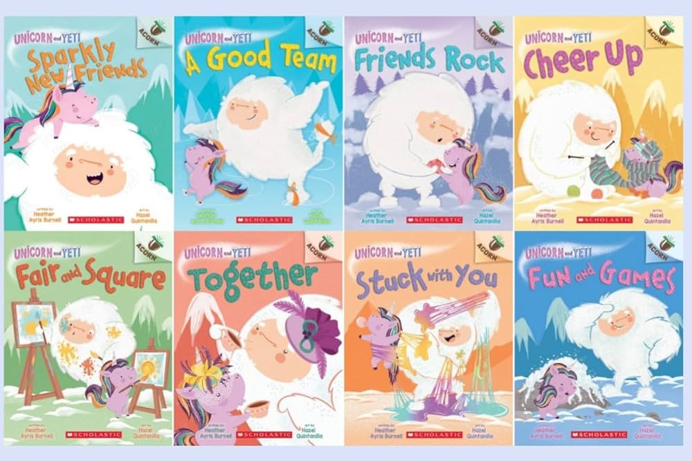 Unicorn and Yeti 6冊セット 英語絵本 SCHOLASTIC UNICORN AND YETI Series 6 Books Set (Paperback): Heather
