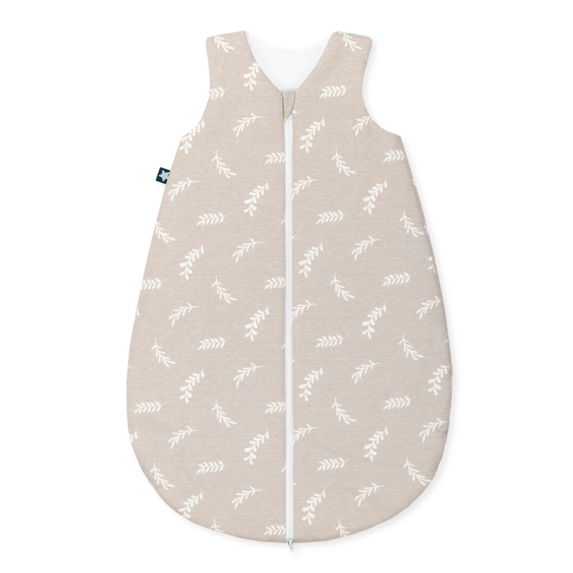 Julius Zöllner Baby Ganzjahresschlafsack aus Jersey Baumwolle, Standard 100 by Oeko-Tex, Made in Germany, Gr. 56, Twiggy