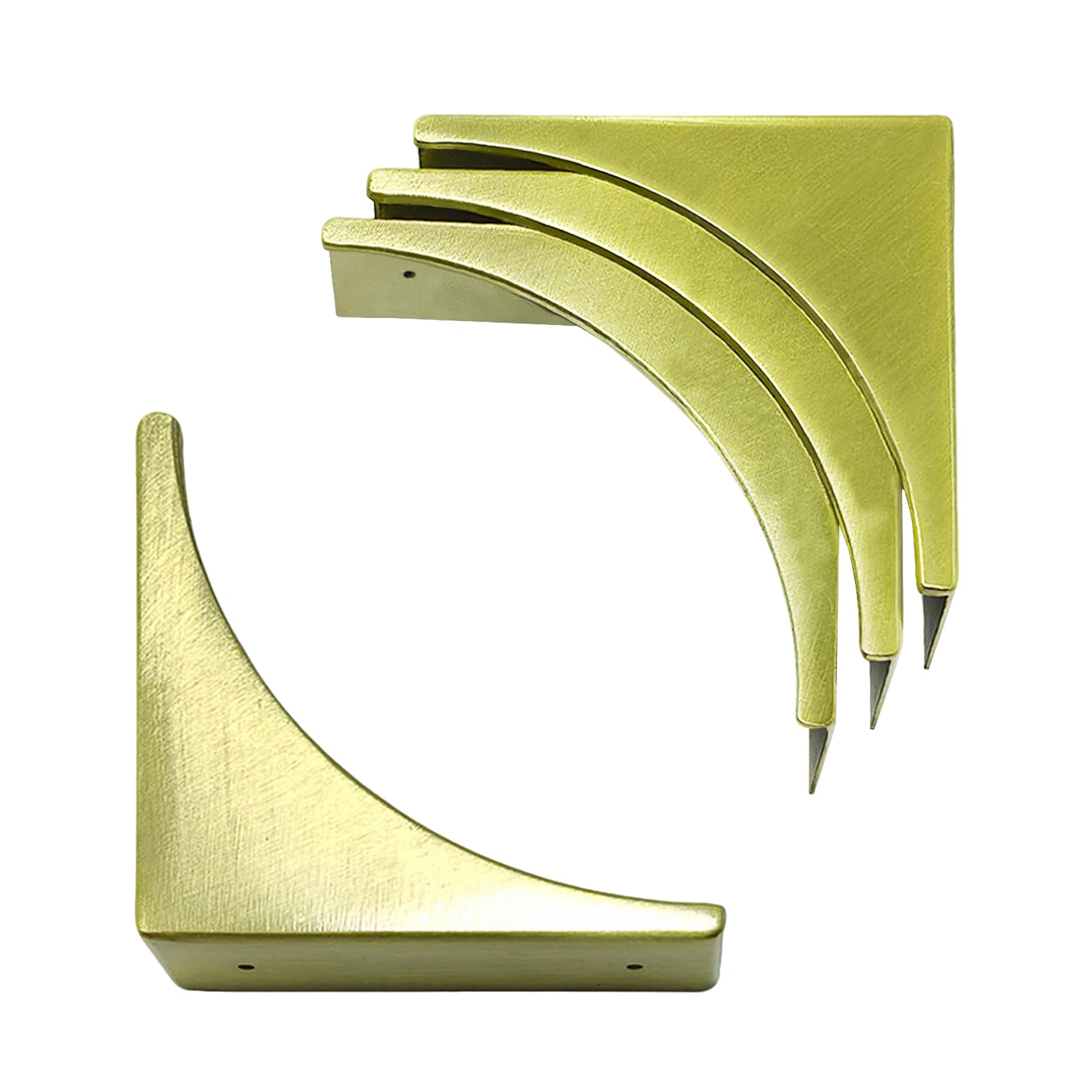 haowei Corner Guard 4 Pcs Zinc alloy Vintage Box Corner Protector Decorative Safety Angle Guard Edge Cover Multifunctional Furniture Hardware