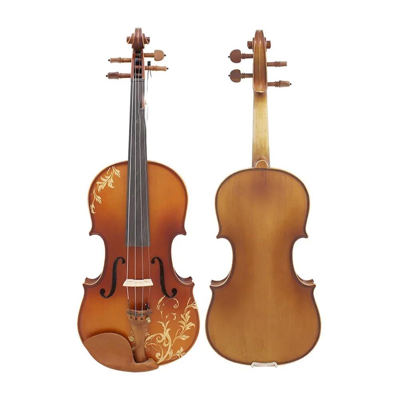 Violino Acustico In Legno Massello Da 4/4 Pollici Con Custodia Corde Spalliera Accordatori Rivestimento In Tessuto E Altri Accessori. Violino(Violin set)