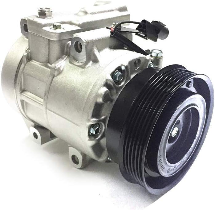 Automotive Air Conditioner Compressor for Kia Rondo EX/LX 2007 2008 2.4L A/C AC Compressor with Clutch, OEM Number 60-02283NA, 977011D200, 97701-1D200, 977011D200AS, 97701-1D200AS