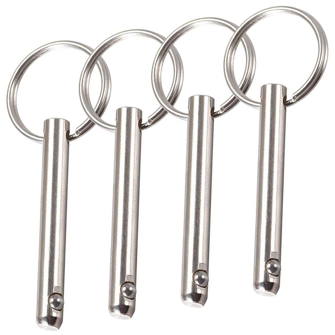 TA-VIGOR 4Pcs Quick Release Pins, 6mm Dia 45mm Length Bimini Top Pin Marine Hardware Carbon Steel for Boat Accessories Marine Hardware