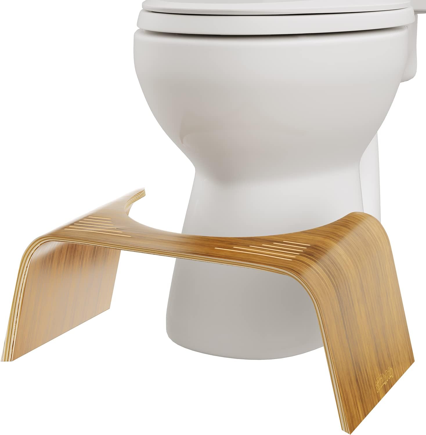 Squatty Potty Slim With Teak Finish Toilet Stool (7 inches) by SquattyPotty LLC