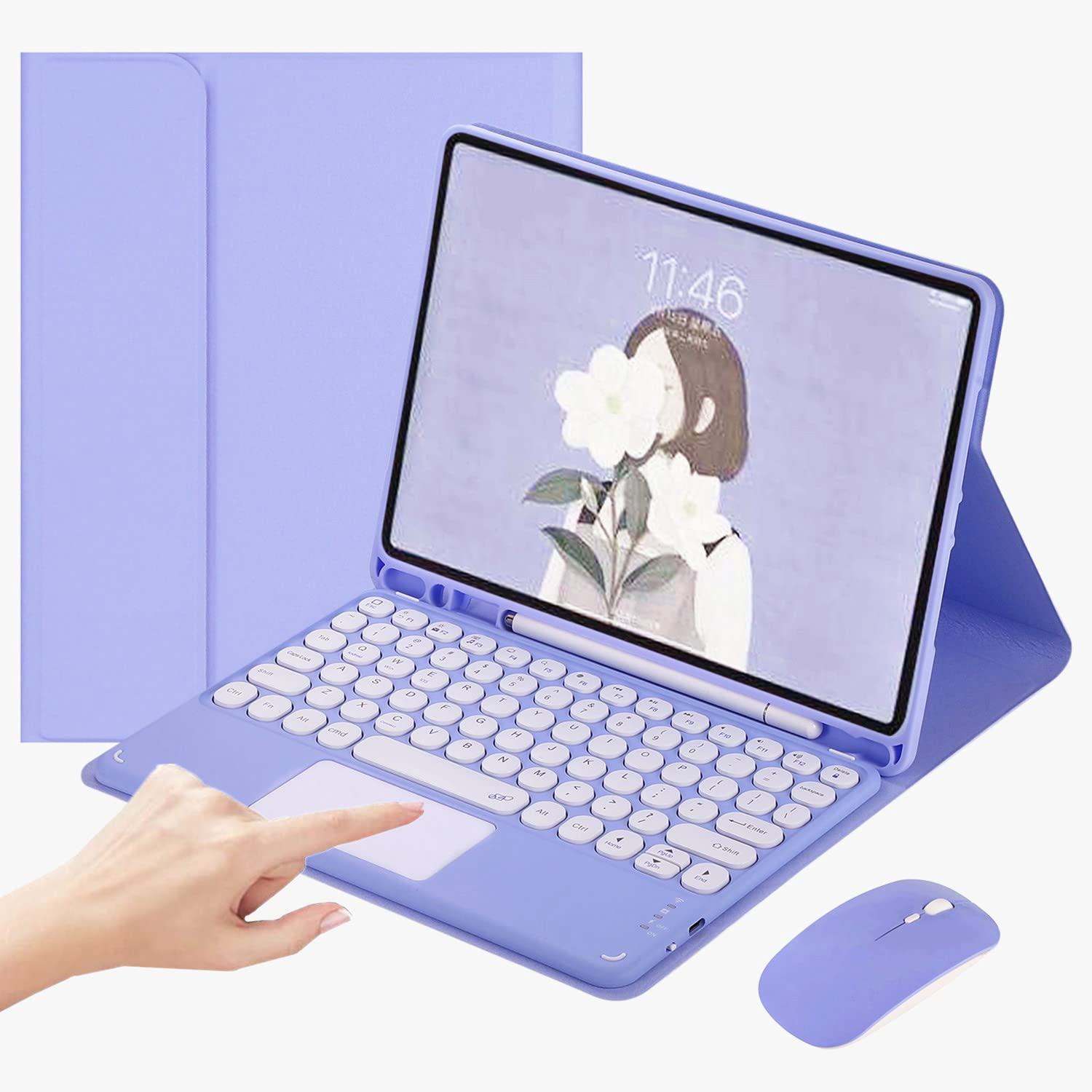 Amazon | タッチパッド搭載 2025 iPad A16 第11世代 用キーボード