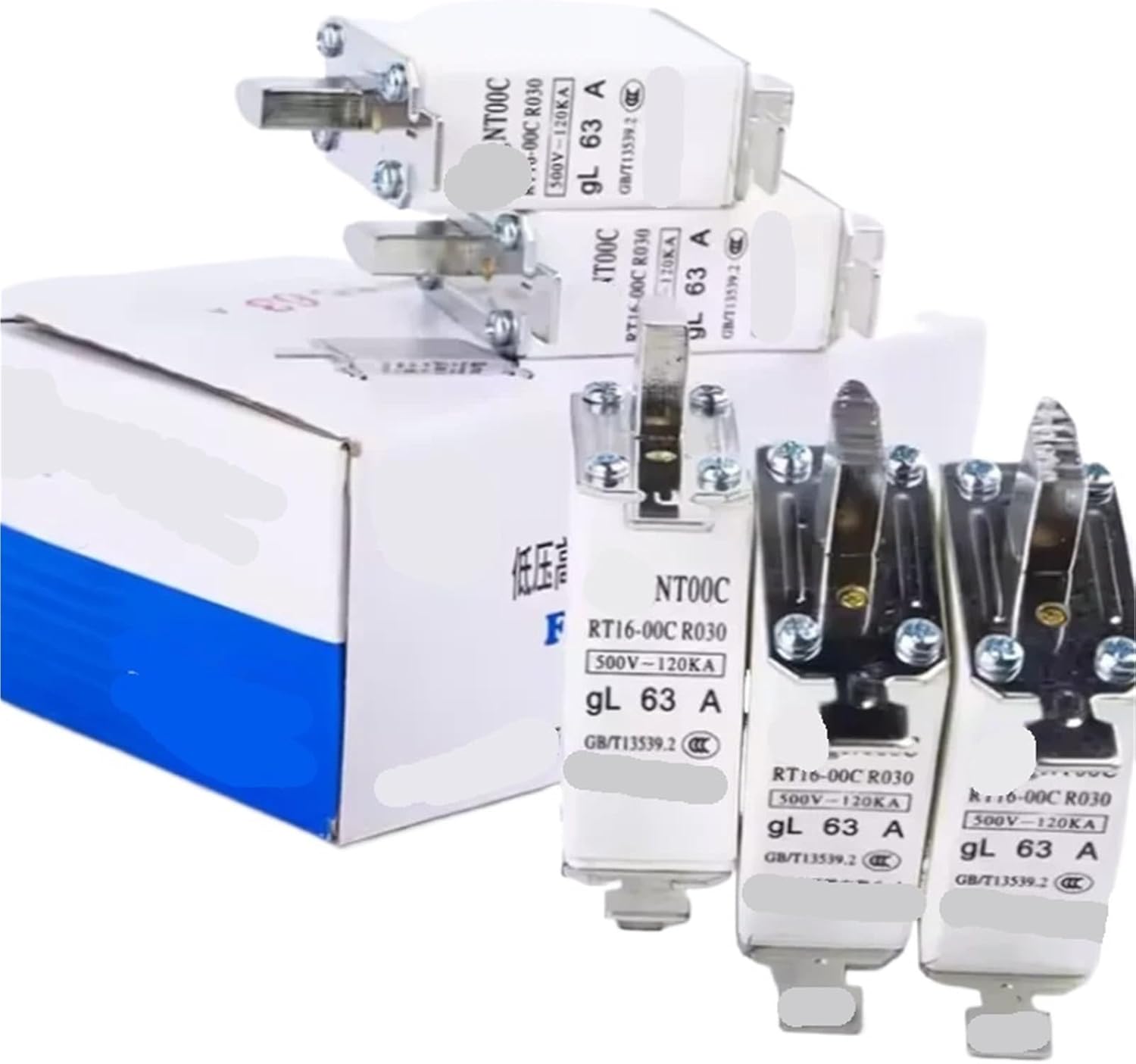 Low-Voltage Fuse NT00C AC Chain Knife Small Blade Fuse NH00C 500V-690V RT16-00C R030A 160A 125A 100A 80A 63A 50A 40A(10A)