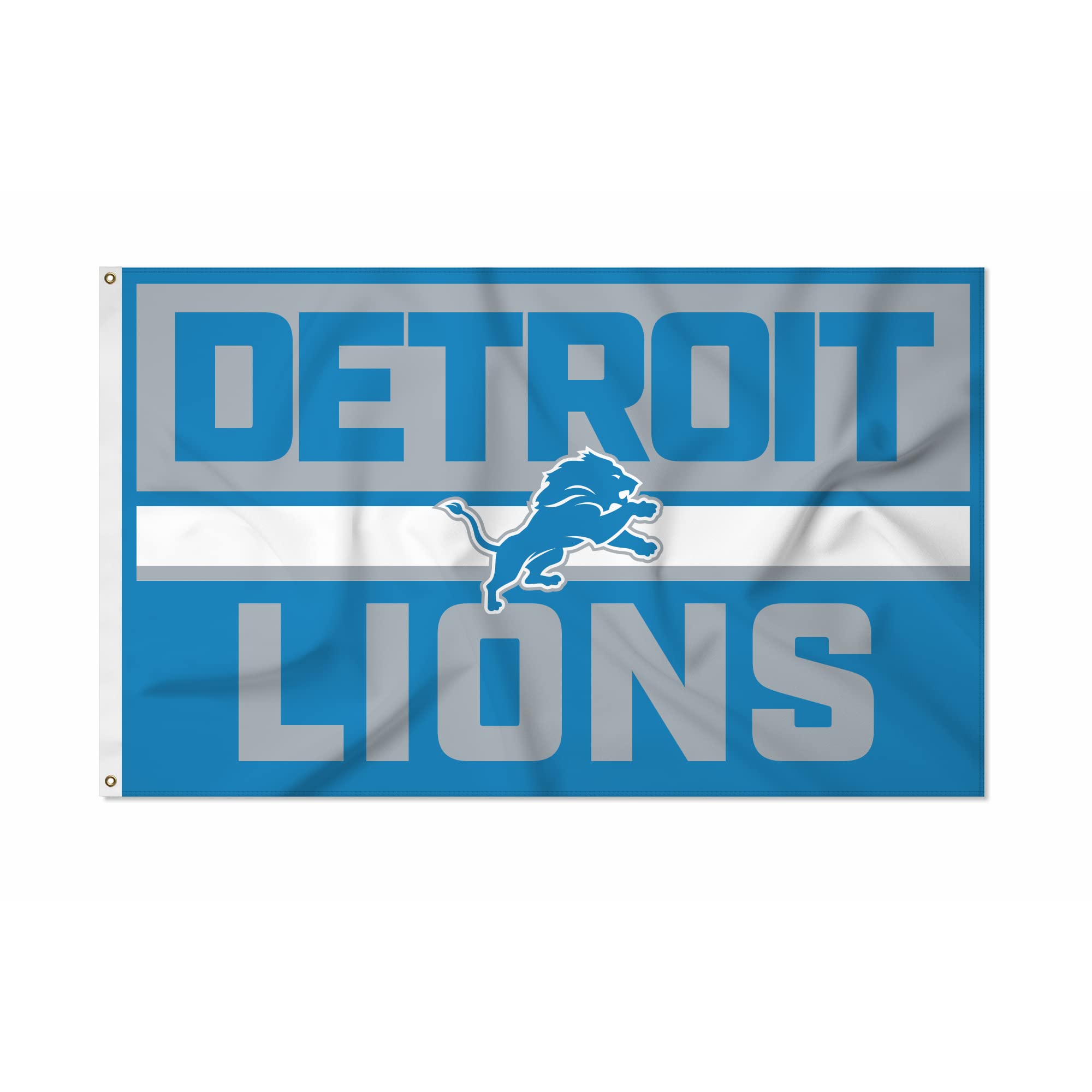 Rico Industries NFL Football Detroit Lions Bold 3' x 5' Banner Flag - patio lawn and garden | Mubboo