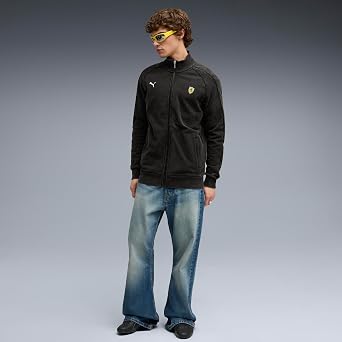 PUMA Mens Scuderia Ferrari T7 Jacket - Black L