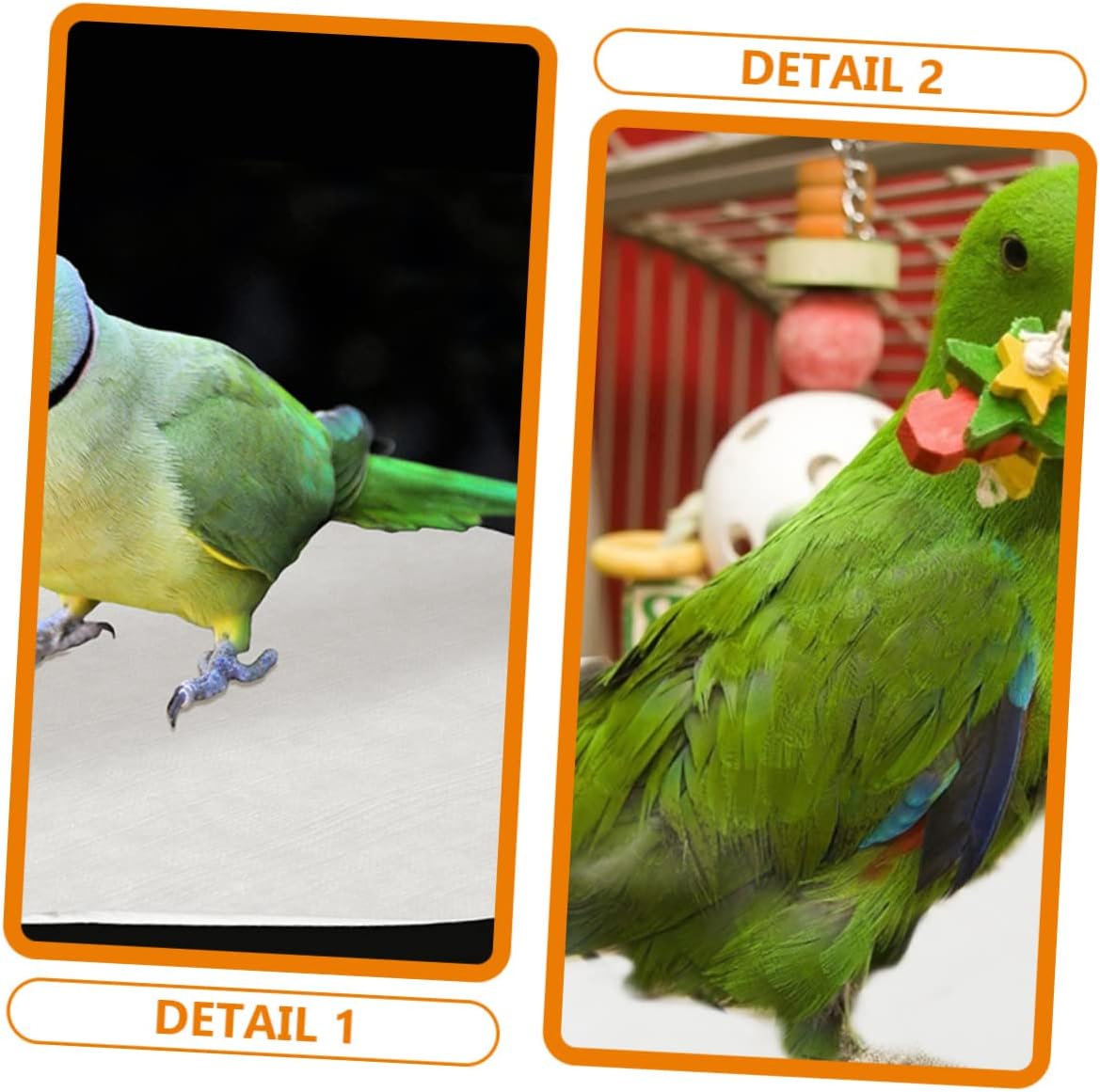 Totority 100pcs Bird Cage Liner Pads Round Absorbent Cushions for Parrot Cages Diameter Easy to No Odor Safe for Pet Birds Simplifies Maintenance