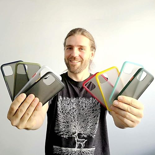 Miniatura 7 de InUnion Funda protectora para iPhone 11 con parte trasera de PC y parachoques de TPU suave compatible con iPhone 11 de 6.1 pulgadas, azul marino