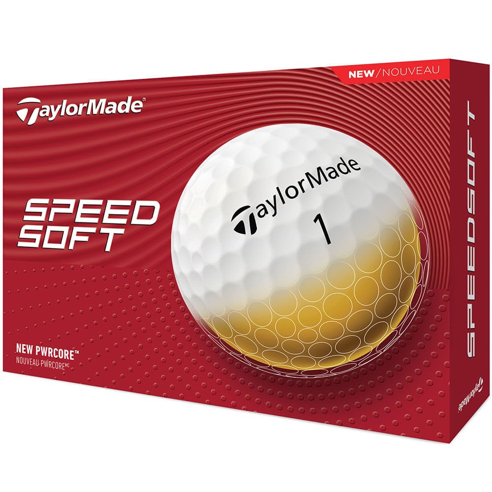 TaylorMade SpeedSoft Golfbälle für Herren, Weiß