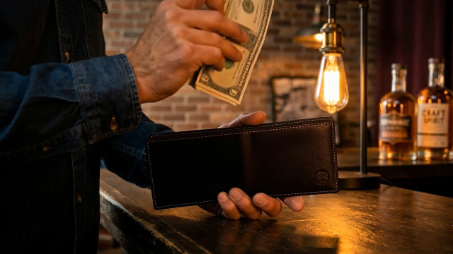 Timberland Men's Genuine Leather Rfid Blocking Trifold Wallet