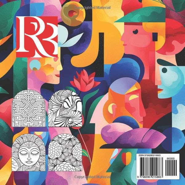 Abstract Coloring Book: 50 Unique Artistic Designs to Inspire Creativity for Adults & Teens - Image 2