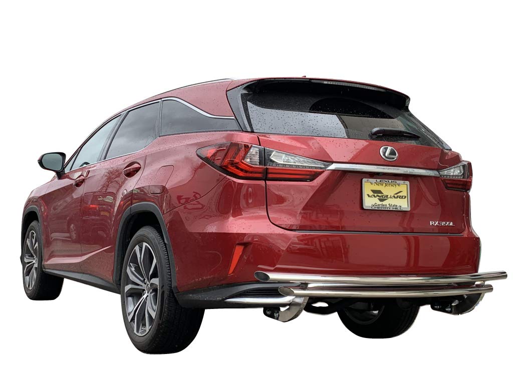 VANGUARD VGRBG-0830-1122SS Stainless Steel Double Layer Rear Bumper Guard | Compatible with 16-22 Lexus RX350/RX450h