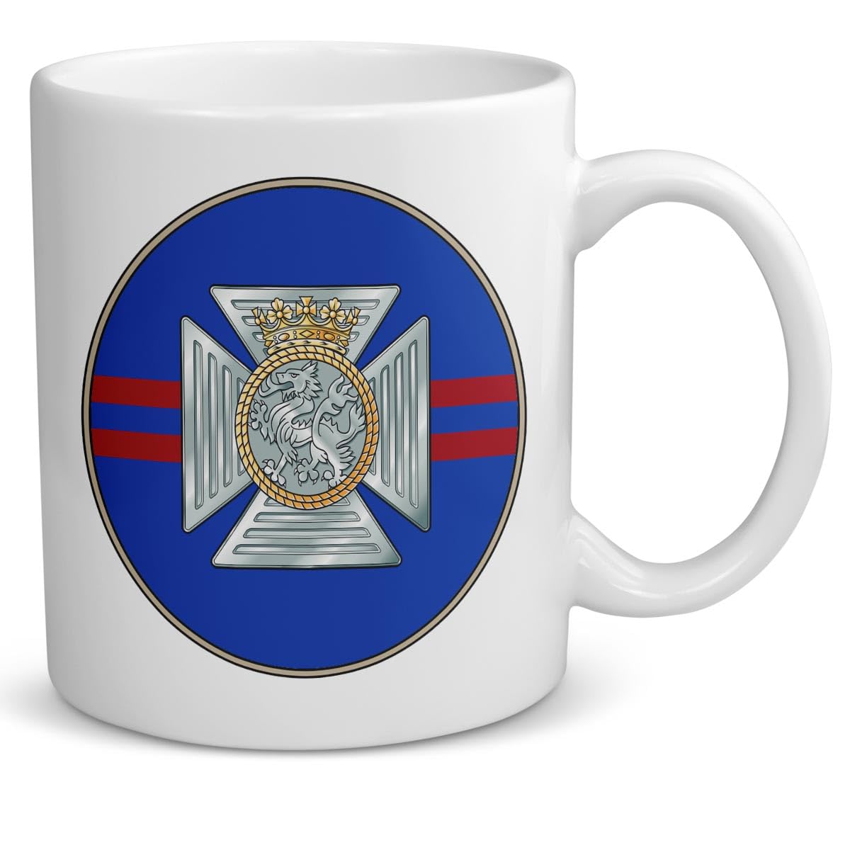 Badges On Mugs White The Duke Of Edinburgh's Royal Regiment Personalised Mug
