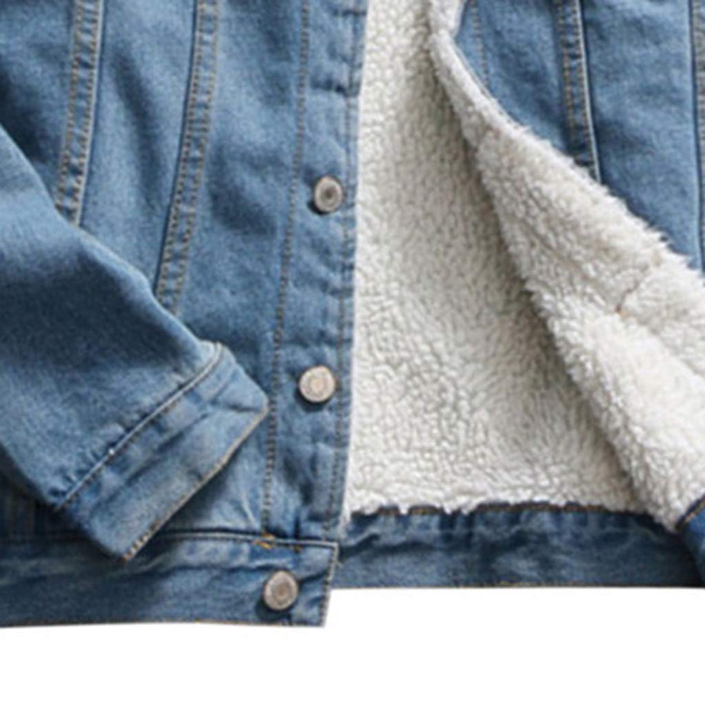 Chaqueta vaquera para mujer Sherpa Trucker Jacket forrada chaqueta de forro polar vaquero chaqueta vaquera chaqueta de invierno chaqueta de invierno con bolsillos retro camisa chaqueta de forro polar