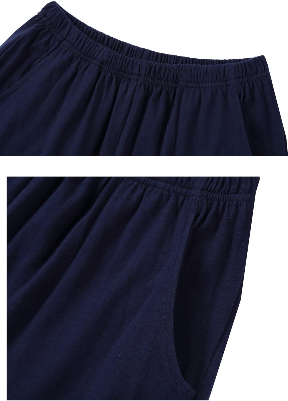 Big Boys Fashion Strips Loose Cotton Pajama Set Pants Shorts Top Sleepwear 8-17Years - Image 7