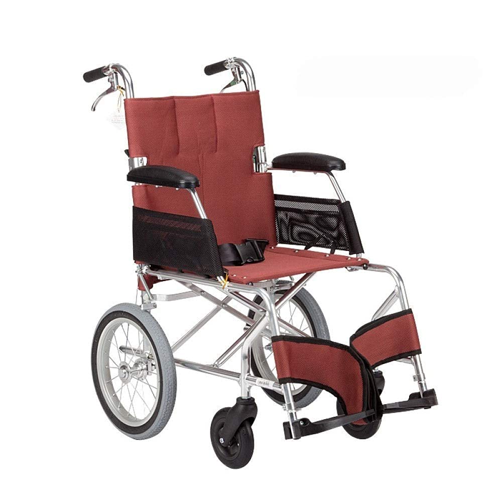 Carrello Portaoggetti Multifunzionale,Sedie a Rotelle,Sedia a Rotelle Pieghevole Leggera Sedia a Rotelle Ultraleggera Piccola Ruota Vecchio Carrello Aviazione Sedia a Rotelle in Alluminio Alnio