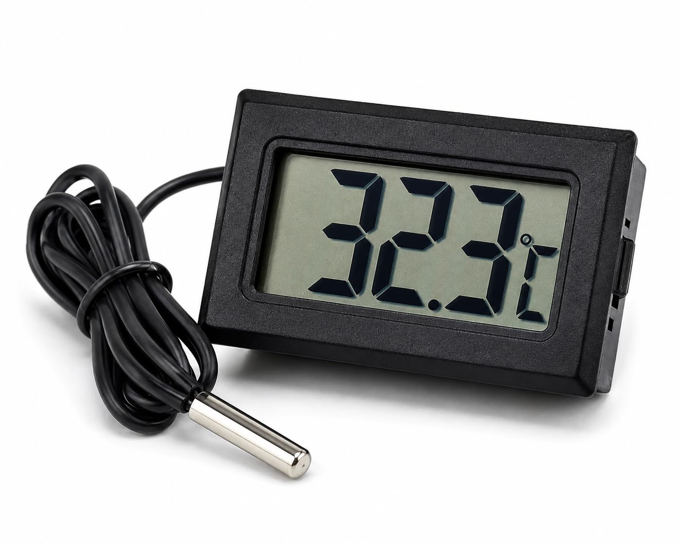 Digital LCD Mini Thermometer with Sensor Probe | Indoor & Outdoor Temperature Meter for Room, Fridge, Freezer & Aquarium | Color May Vary-image-34