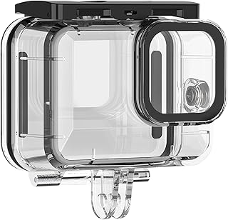waterproof case for Hero 9 black,HUIOP Action Camera Protective Waterproof Case Cover Underwater 45m/148ft Diving Housing Underwater Accessories Replacement for Hero 9 10 Black Camera