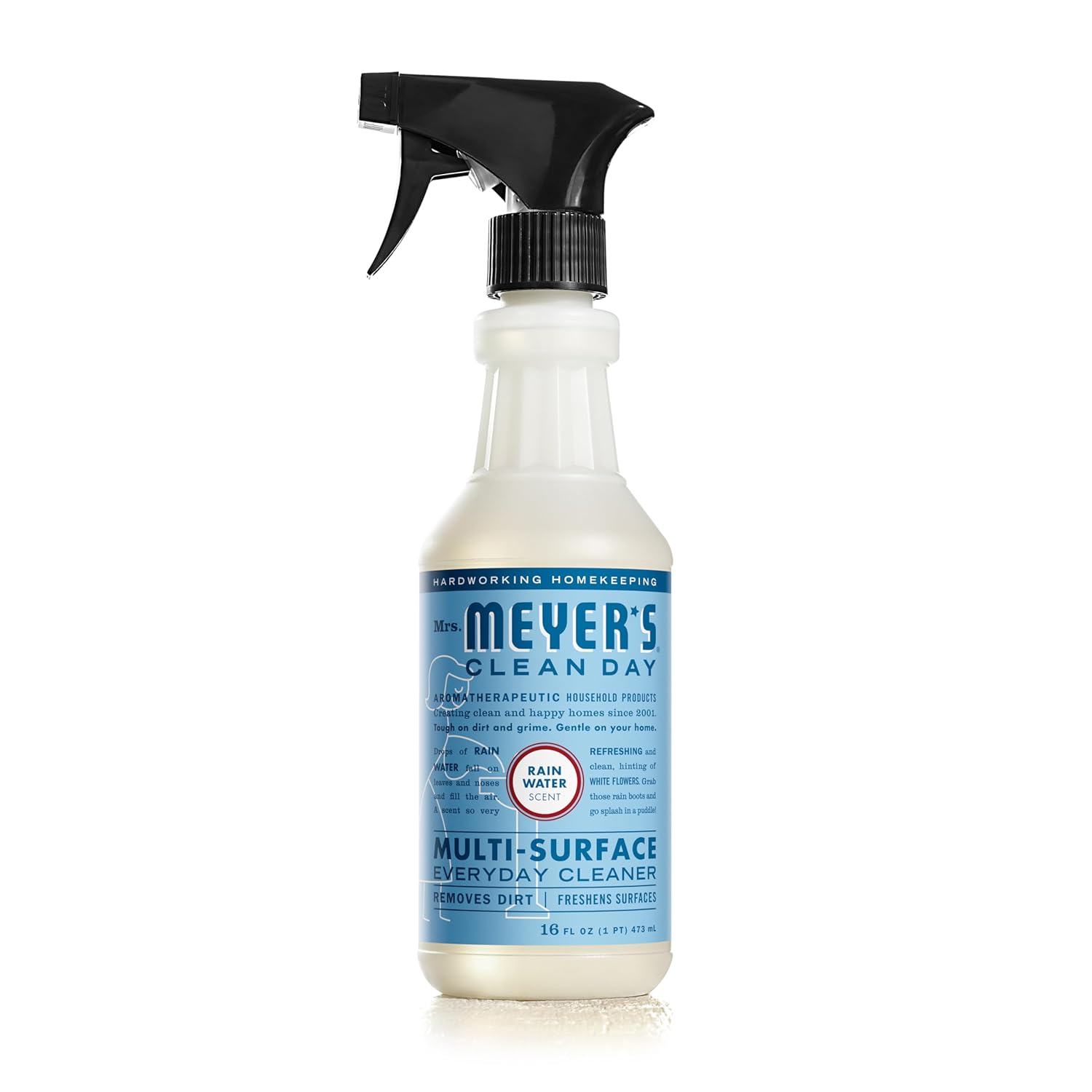 MRS MEYERS CLEAN DAY Multi-Surface Everyday Cleaner Rain Water Scent 16 Ounce Bottle
