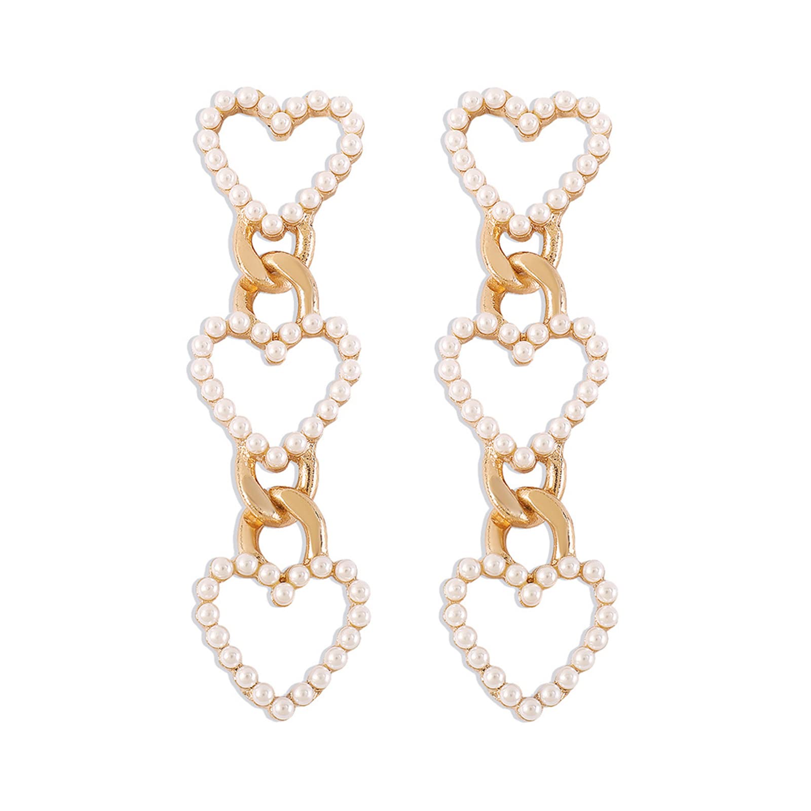 Chloe sooBoho Gold Long Tassel Earrings Fringe Dangle Earrings Pearls Earrings Thin Earrings Handmade Bohemian Statement Earrings for Women Girls Daily Party