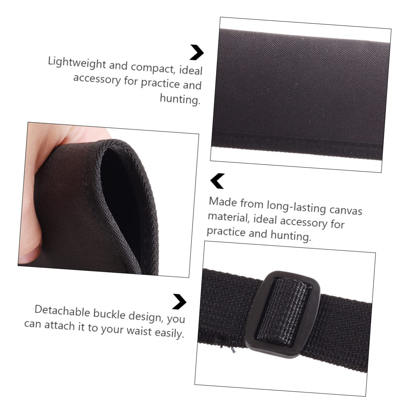 JUMPLAWN Arrow Bag Arrow Holder Made of Canvas Easy to Use for Hunting Archery