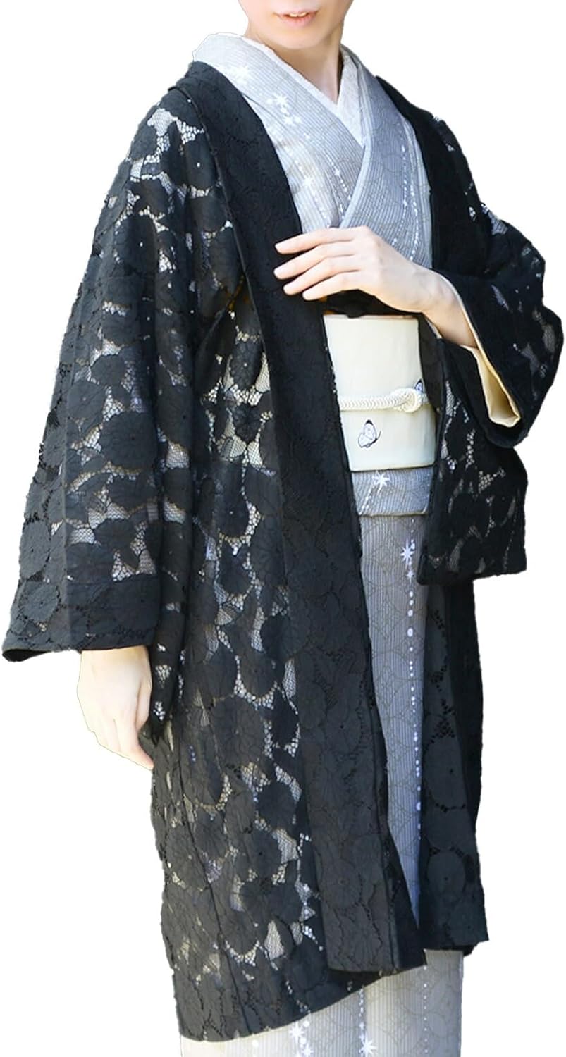 【未使用美品✨】東レシルック　洗える着物　小紋　菊に牡丹　くすみの赤紫色　G5 未使用美品✨】東レシルック 洗える着物 小紋 菊に牡丹 くすみの